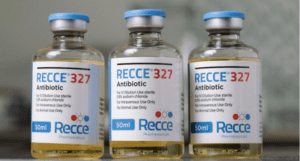 alt="Recce R327 vial"
